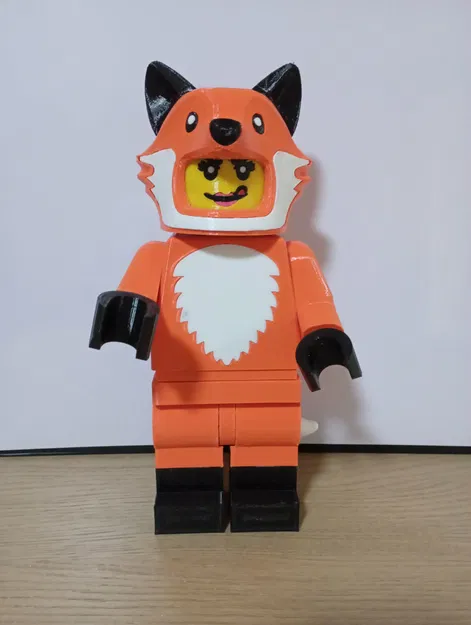 Bé Gái Mặc Đồ Cáo – Minifig Khổng Lồ (Fox Costume Girl Giant Minifig) - Image 3
