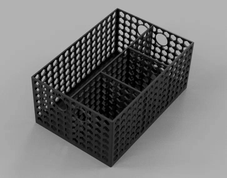 Thùng Hex đựng đồ/kệ đựng dụng cụ (có vách ngăn) 240×165×108mm - Image 2