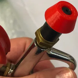 Adapter Đầu Blow Gun Air Compressor (Rubber Tip) sang Boston Valve