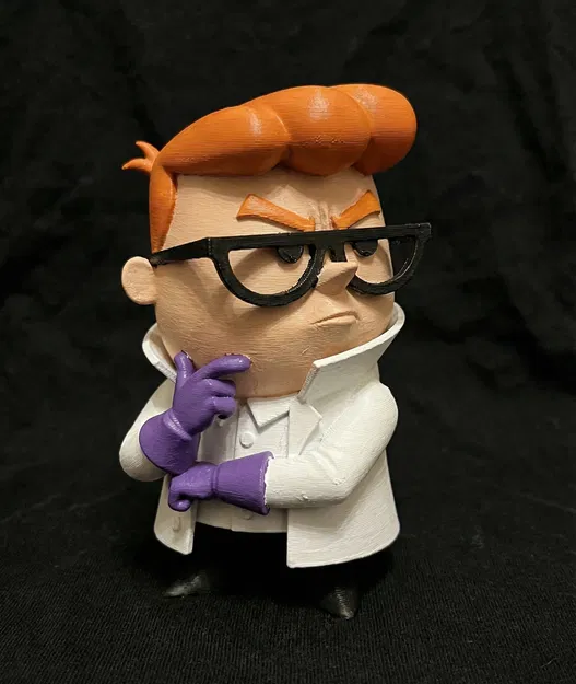 Cậu Bé Thiên Tài Khoa Học | Tượng Fan Art Dexter | Miniature Cartoon Retro - Image 1
