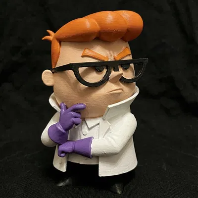 Cậu Bé Thiên Tài Khoa Học | Tượng Fan Art Dexter | Miniature Cartoon Retro