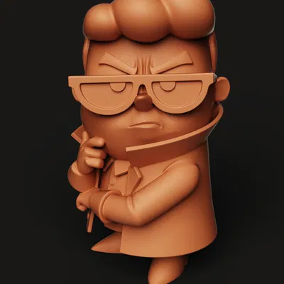 Cậu Bé Thiên Tài Khoa Học | Tượng Fan Art Dexter | Miniature Cartoon Retro