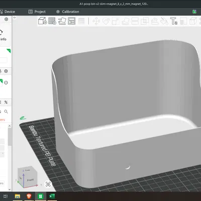 Bambu Lab A1 poop bin remix dùng nam châm 8x2 mm