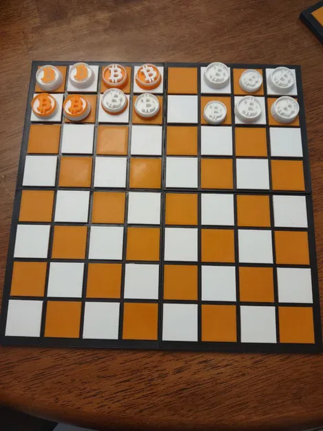 Bàn Cờ Checkers Bitcoin 4 Mảnh - Image 3