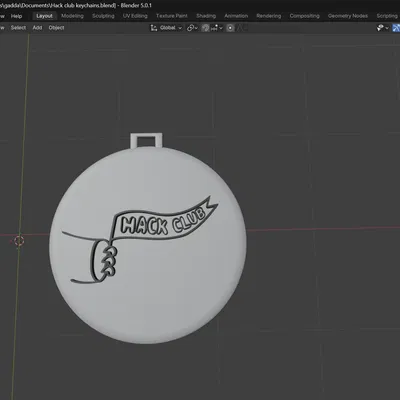 Móc khóa Hack Club (hack club keychain)