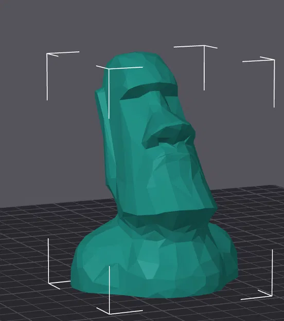 Moai low poly kèm còi (whisle) – phóng to 300% - Image 2