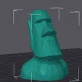 Moai low poly kèm còi (whisle) – phóng to 300% - Thumbnail 2