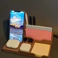 Khay Sắp Xếp Bàn Làm Việc kèm Sạc Điện Thoại & AirPods - Thumbnail 1