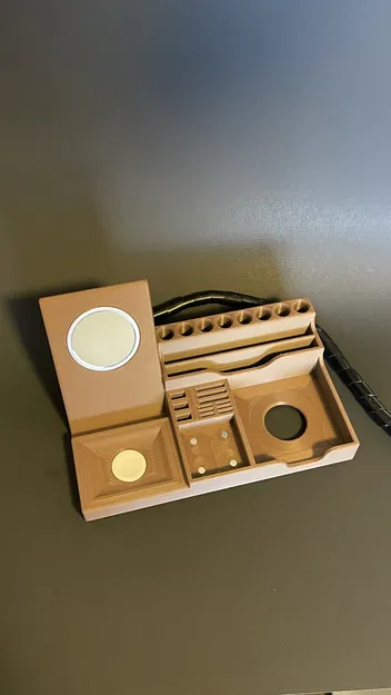 Khay Sắp Xếp Bàn Làm Việc kèm Sạc Điện Thoại & AirPods - Image 4