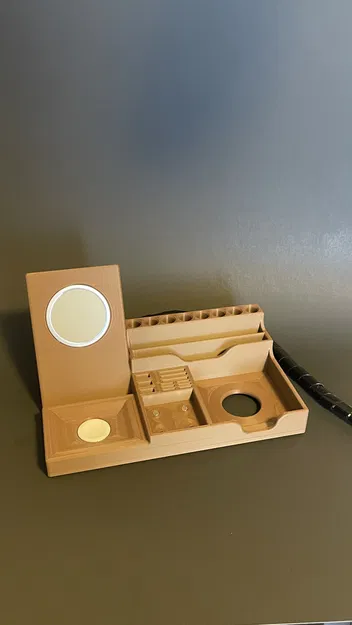 Khay Sắp Xếp Bàn Làm Việc kèm Sạc Điện Thoại & AirPods - Image 5