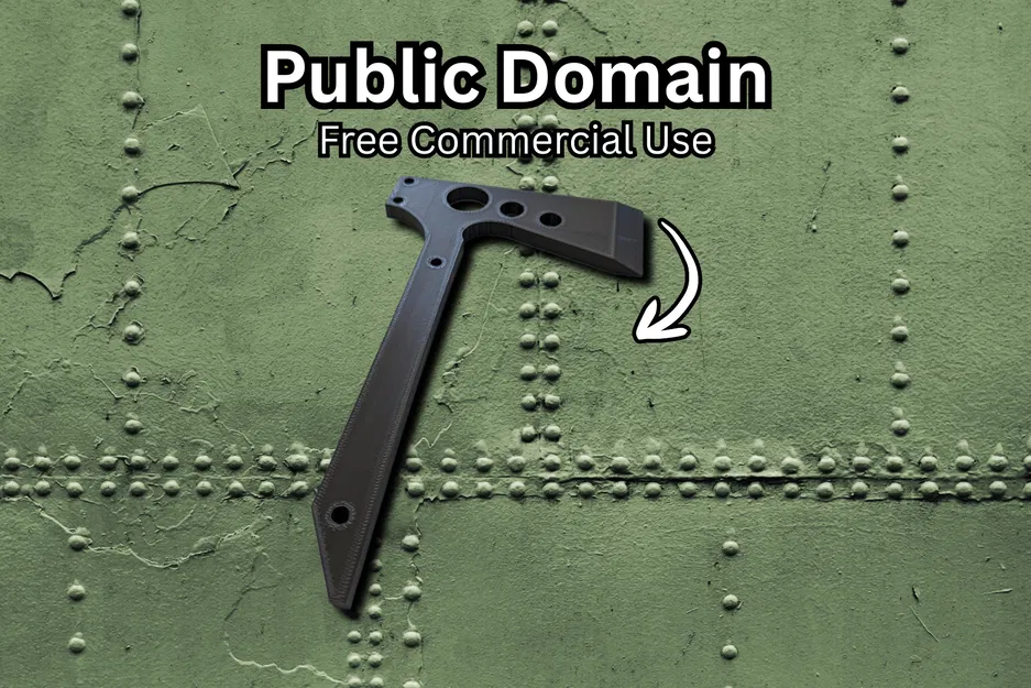 Prop Rìu Ném – Dễ In (Public Domain) - Image 1