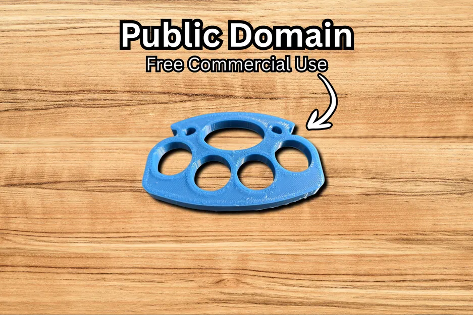 Đạo cụ Brass Knuckles/Knuckle Duster in 3D (Public Domain) - Image 1