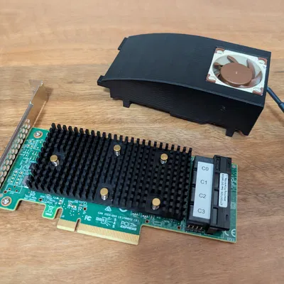 Ống hướng gió quạt 40x20 cho LSI 9400-16i (Fan Shroud)