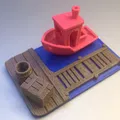3D Benchy Slip – Bến đậu/stand trưng 3D Benchy - Thumbnail 1