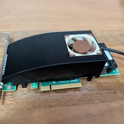 Ống hướng gió quạt 40x20 cho LSI 9400-16i (Fan Shroud)