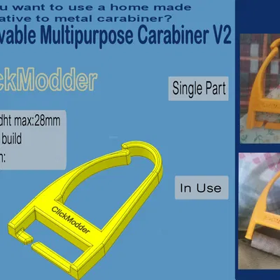 Carabiner đa năng tháo rời V2 (Removable Multipurpose Carabiner V2)