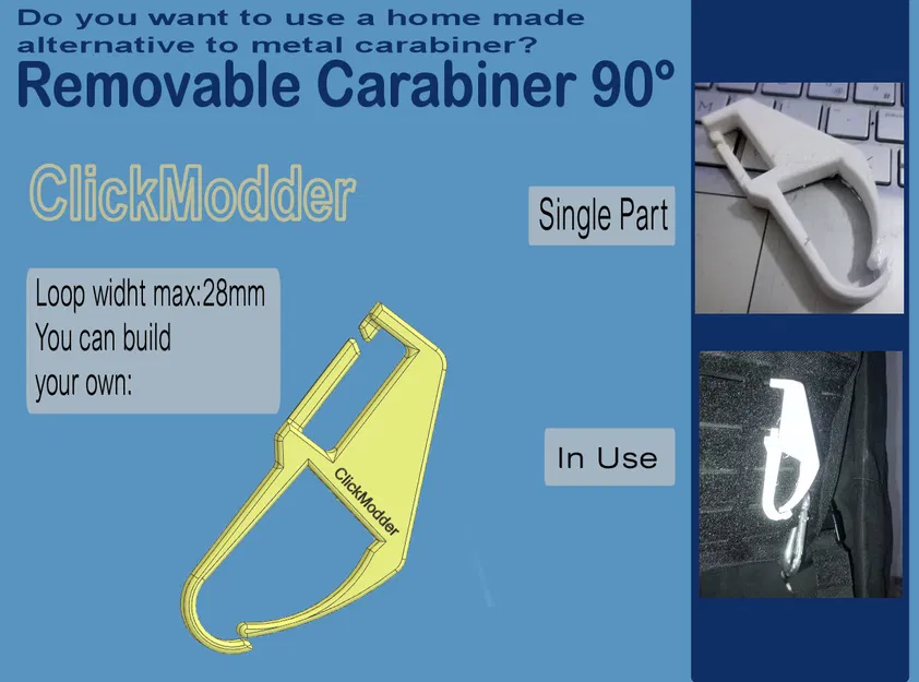 Carabiner tháo rời 90g - Image 1