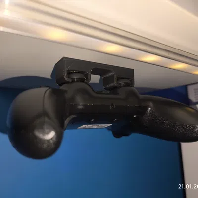 Giá treo tay cầm PlayStation gắn dưới kệ (2 vít, kẹp bằng joystick)