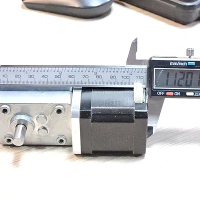 Mô hình 3D Nema 17 kèm hộp số 100:1