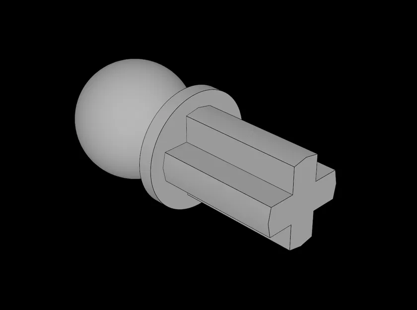 Lego Compatible (2736.dat) Technic Axle Towball – Tương thích LEGO - Image 1
