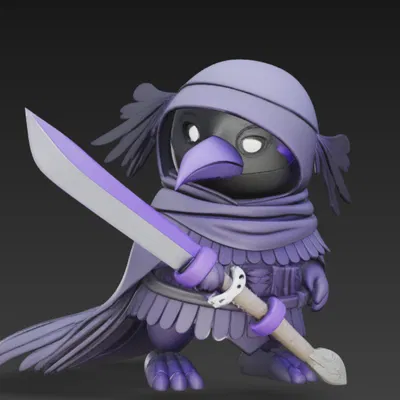 Mô hình 3D Crow warior