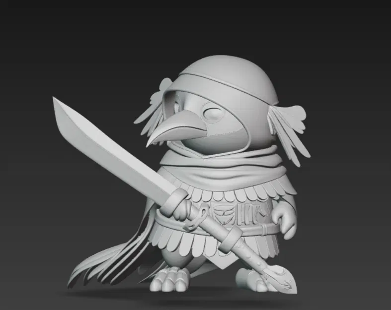 Mô hình 3D Crow warior - Image 2