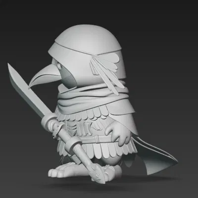 Mô hình 3D Crow warior