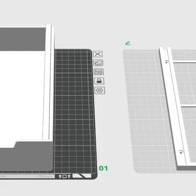 Ngăn Kéo Gắn Dưới Bàn 140mm Tối Ưu (Under Desk Drawer 140mm Optimized)