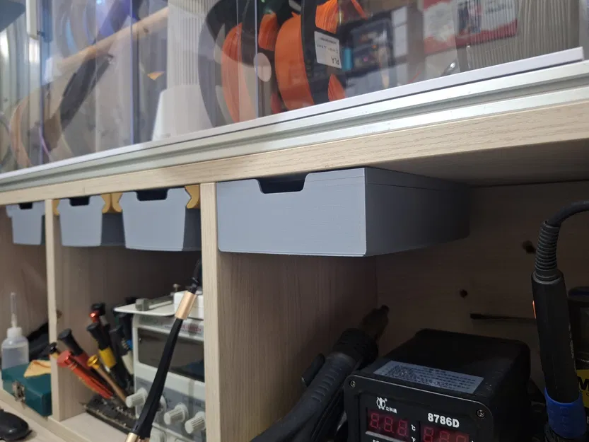 Ngăn Kéo Gắn Dưới Bàn 140mm Tối Ưu (Under Desk Drawer 140mm Optimized) - Image 4