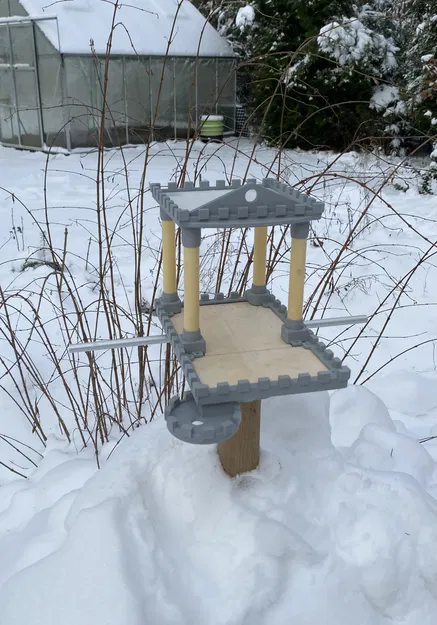 OpenBirdFeeder / BirdShitCastle3000 – Máng ăn cho chim chống thời tiết - Image 3