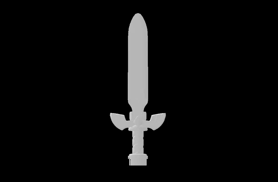 Kiếm Master Sword (LEGO compatible 105006.dat) cho minifig – chuôi trang trí - Image 1