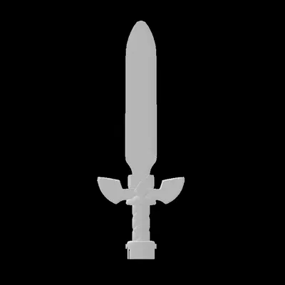 Kiếm Master Sword (LEGO compatible 105006.dat) cho minifig – chuôi trang trí