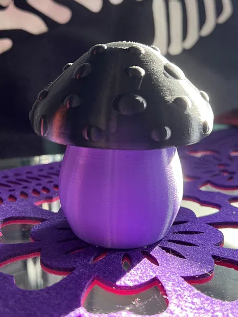 Hộp cất đồ hình nấm đơn giản - Image 1