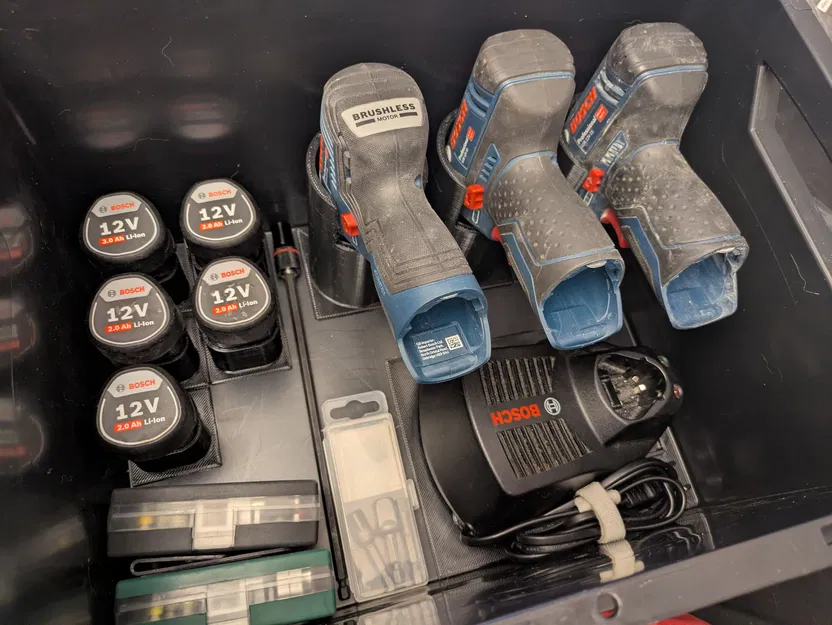 Bộ mount cho pin, máy khoan & sạc Bosch Professional 12V - Image 1