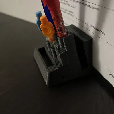 Khay để giấy trên bàn kèm ống cắm bút/bút chì