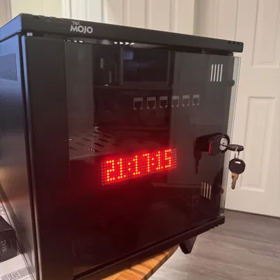 Đồng hồ LED mini rack 10" dùng Raspberry Pi & MAX7219 (Mini Rack LED Clock)