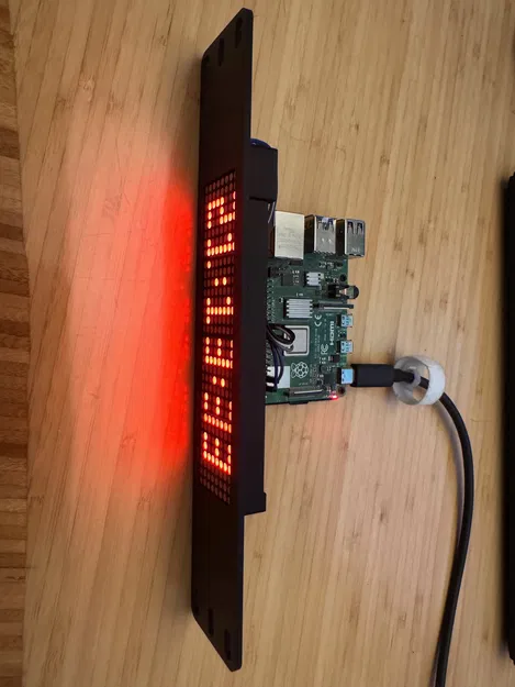 Đồng hồ LED mini rack 10" dùng Raspberry Pi & MAX7219 (Mini Rack LED Clock) - Image 3