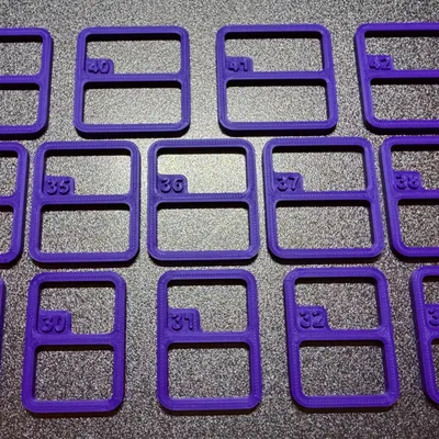 Gridfinity Spacers (Gộp thành 2 file STL)