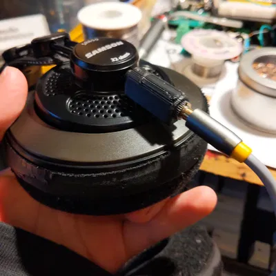 Độ dây rời 3.5mm cho Samson SR850 (Removable Cable mod)