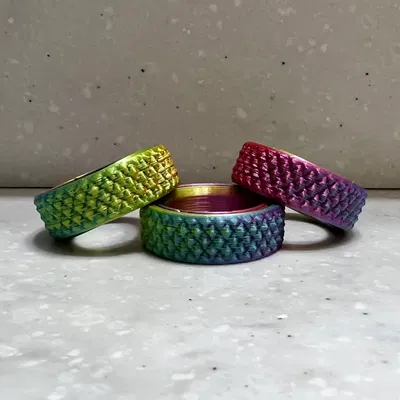 Nhẫn fidget print-in-place