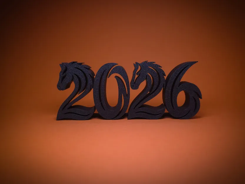 Year of the Horse – Ornament trang trí in 3D Tết Xuân 2026 - Image 2