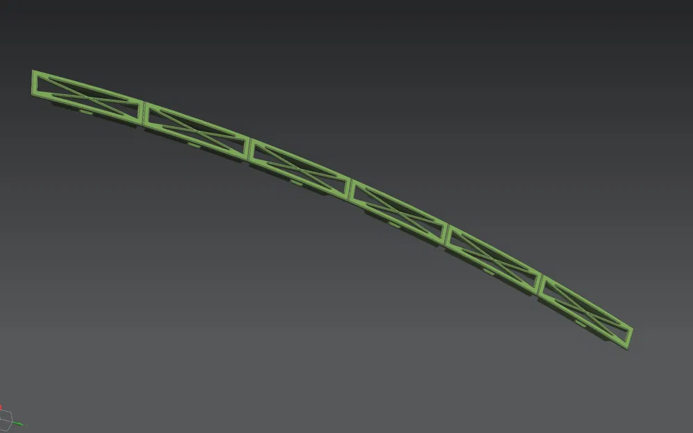 Cầu dầm thép modular Märklin H0 Rail-C R3 30° (nhiều phần, cắm ráp) - Image 20