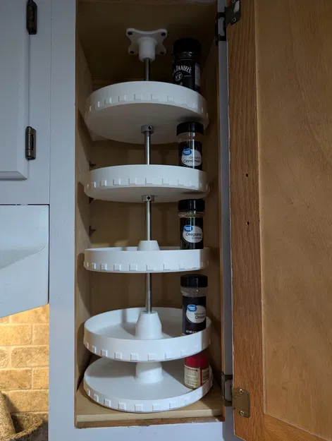 Kệ gia vị xoay dạng carousel (parametric) cho tủ bếp - Image 3