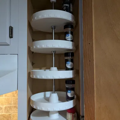 Kệ gia vị xoay dạng carousel (parametric) cho tủ bếp