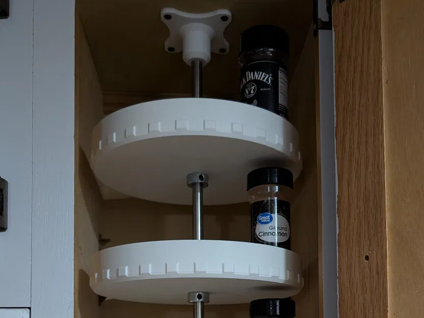 Kệ gia vị xoay dạng carousel (parametric) cho tủ bếp - Image 4