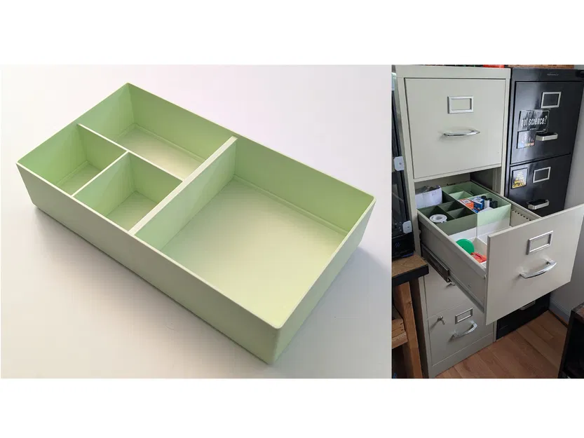 Khay xếp chồng cho tủ hồ sơ - File thiết kế tham số (Parametric) - Image 1