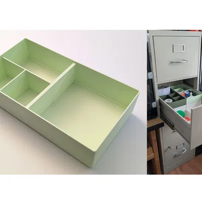 Khay xếp chồng cho tủ hồ sơ - File thiết kế tham số (Parametric)