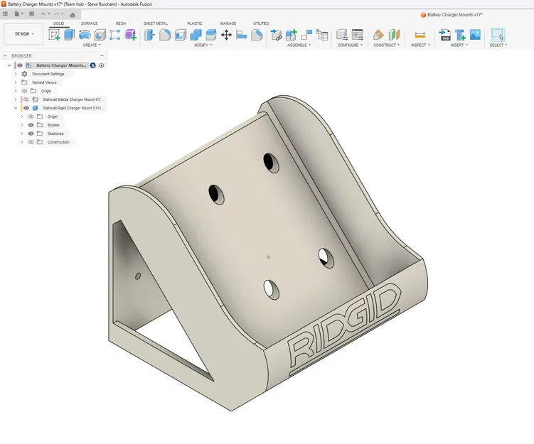 Kệ RIGID Battery Charger Stand: để bàn, treo tường, Pegboard hoặc Slatwall - Image 7