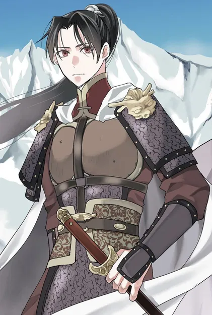 Giáp Jinshi: Pauldrons, Thắt lưng & Kiếm (Minoji Kurata) - FDM - Image 1