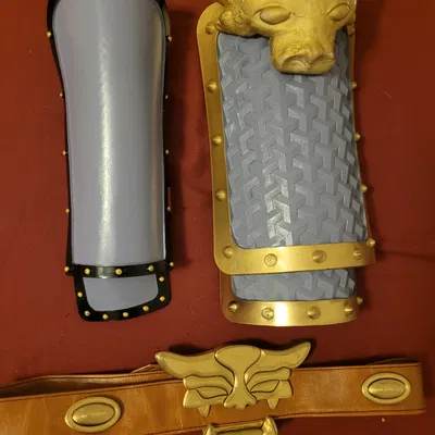 Giáp Jinshi: Pauldrons, Thắt lưng & Kiếm (Minoji Kurata) - FDM